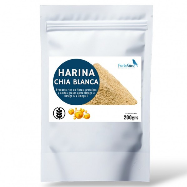 Harina de Chía Blanca (Alto contenido en fibras, proteínas y Omegas 3, 6 y 9) Harina de Chía Blanca (Alto contenido en fibras, proteínas y Omegas 3, 6 y 9)
