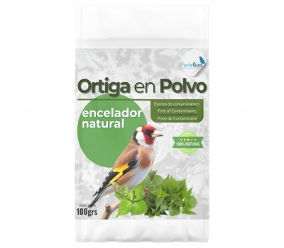 Ortiga en Polvo 100% Puro | Encelador natural para aves