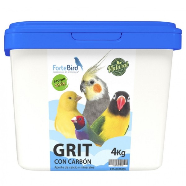 Grit con Carbón al anis 4 kg Fortebird Grit con Carbón al anis 4 kg Fortebird