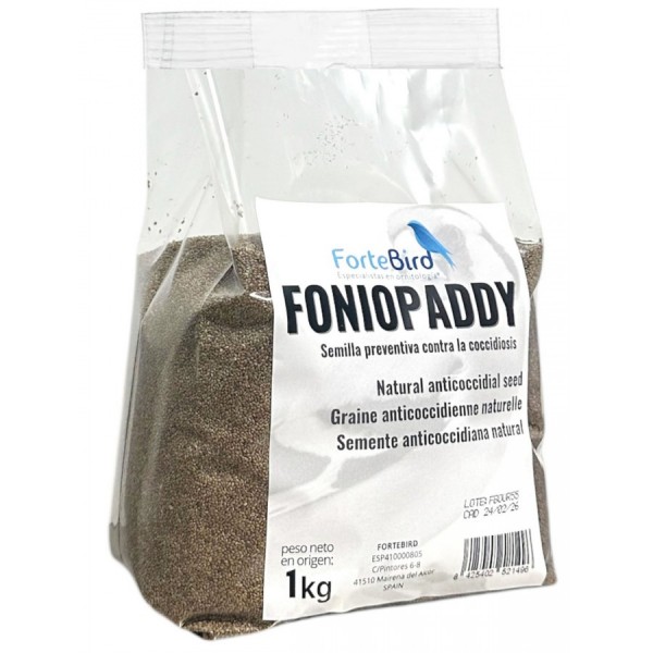 Foniopaddy Fortebird - semilla anticoccidiosis