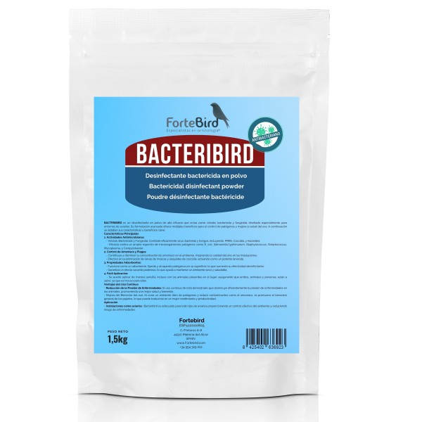 BACTERIBIRD 1,5Kg (viricida, bactericida y fungicida en polvo)