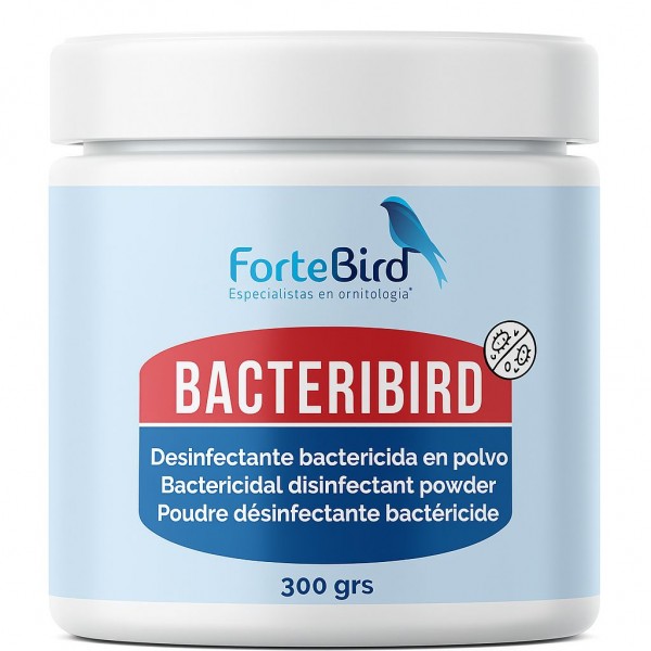 BACTERIBIRD 300gr (viricida, bactericida y fungicida en polvo)